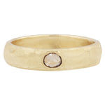 Wet Clay Band Champagne Diamond